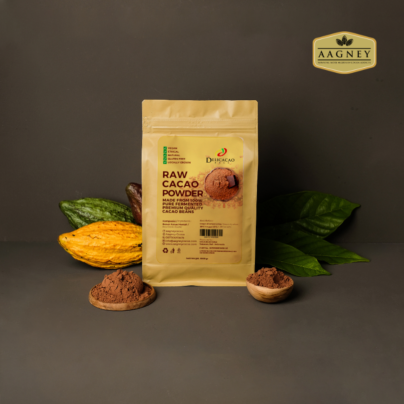 Cacao Powder Raw Deli Cacao 1Kg Bag