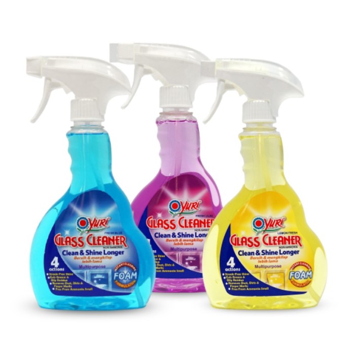Cleaner Glass Yuri Spray 500ml Bottle