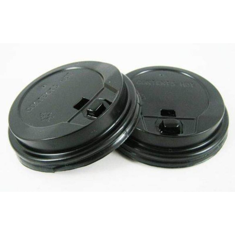 Lid Paper Cup 8oz Black 100Pcs Bag