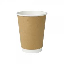 Paper Cup 12oz Double wall Coklat 25pcs