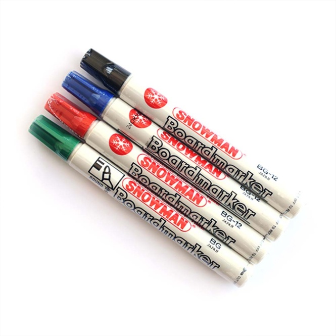 Marker Whiteboard Black Snowman
