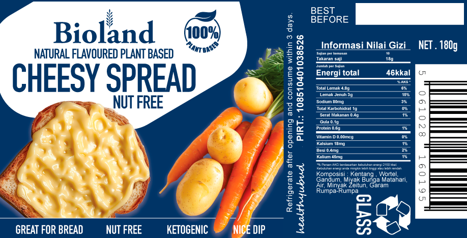 Vegan Cheesy Spread 6x180g