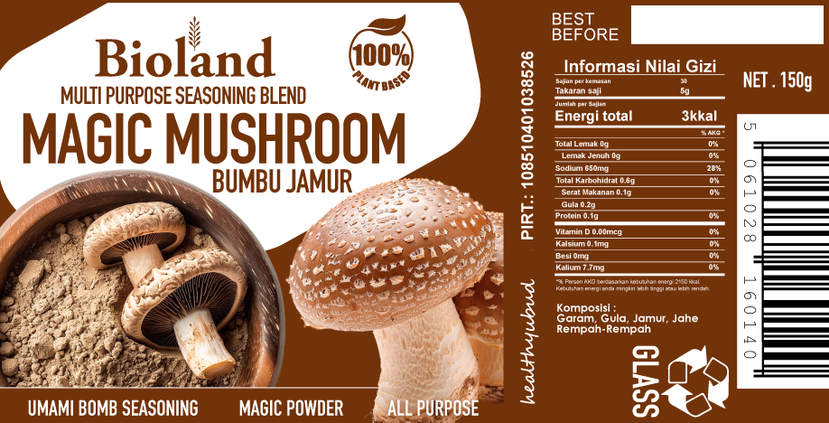 Magic Mushroom Seasoning Powder 6x150g