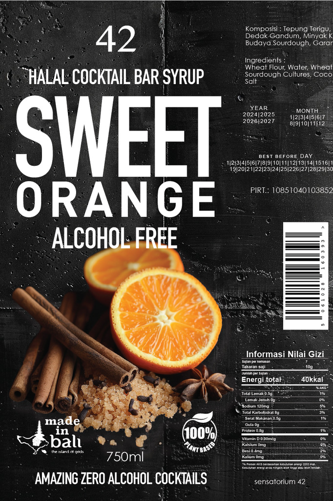 42 Sweet Orange Syrup 750ml
