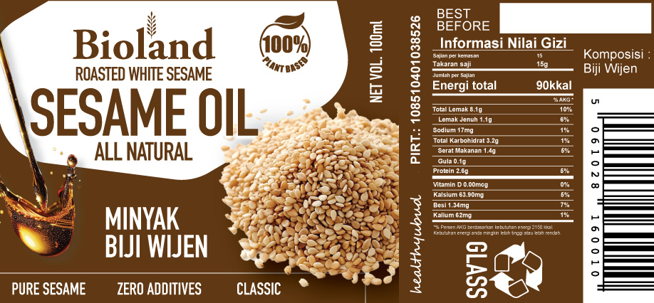 Sesame Oil Roasted 6x100g