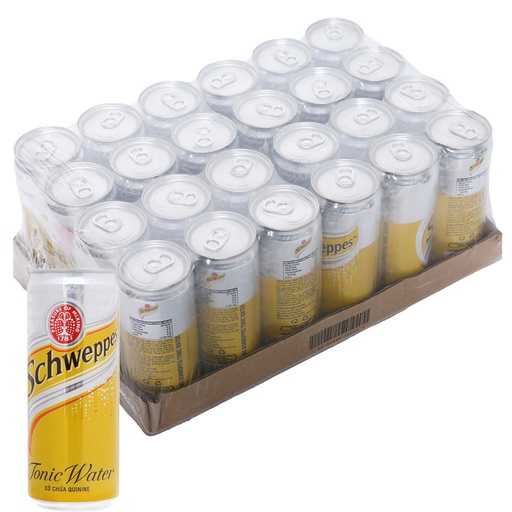 Tonic Water Can Schweppes 250ml 24pcs Box