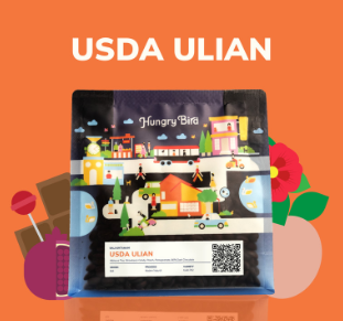 Coffee Bean Roasted Bali Kintamani Usda Ulian Hungry Bird 200g Bag