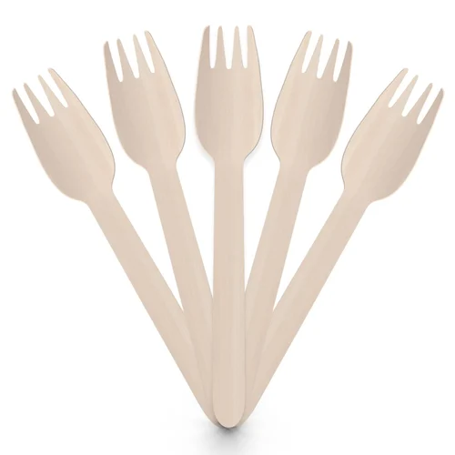 Wooden Fork 100pcs Bag