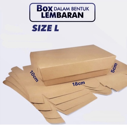 Lunch Box Craft Size "L" 100Pcs Bag