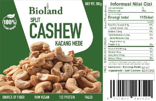 Split Cashew 10x200g